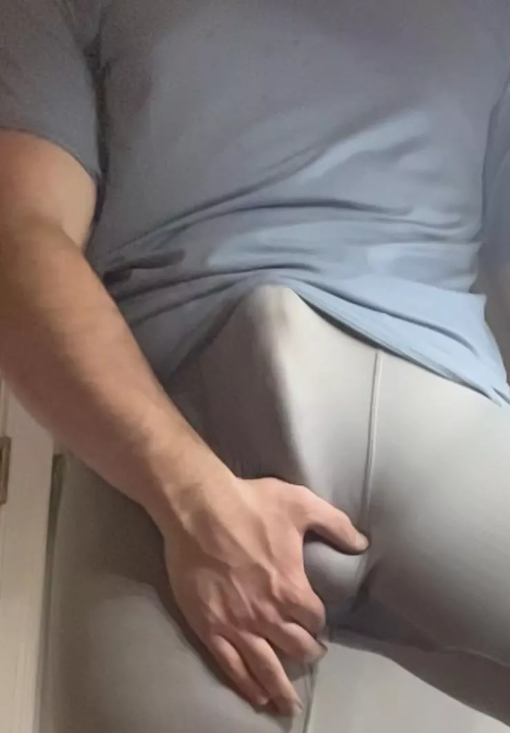 Gray spandex. The whole photo shoot was so hot…. posted by throwawaydickaway