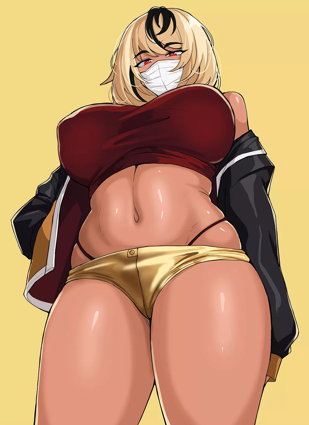 Great View Of Her Golden Short Shorts From Below (Hella P) [Original] posted by sequence_string