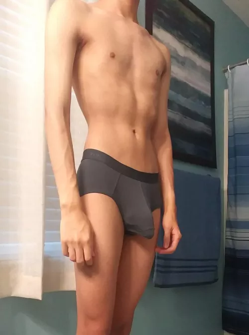 Grey undies season by bulging_twink