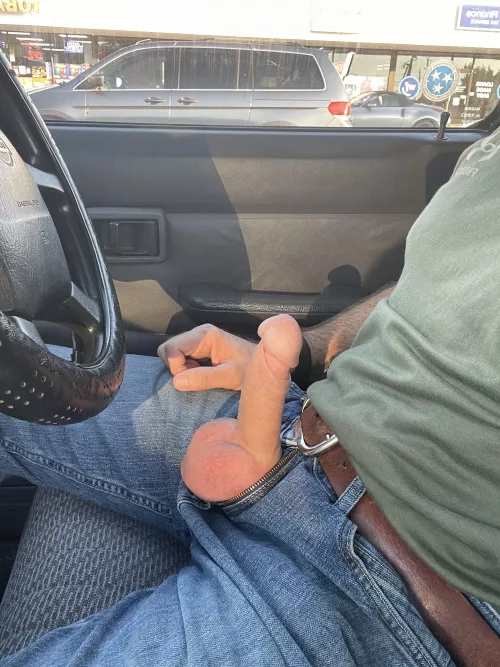 Grocery store parking lot boner. by natureguy6917