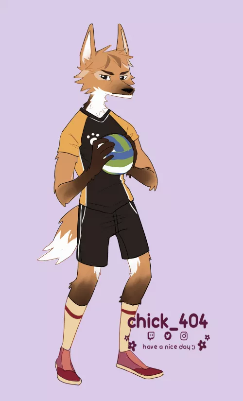 guara wolf ready to play volleyball!!! by chick_404