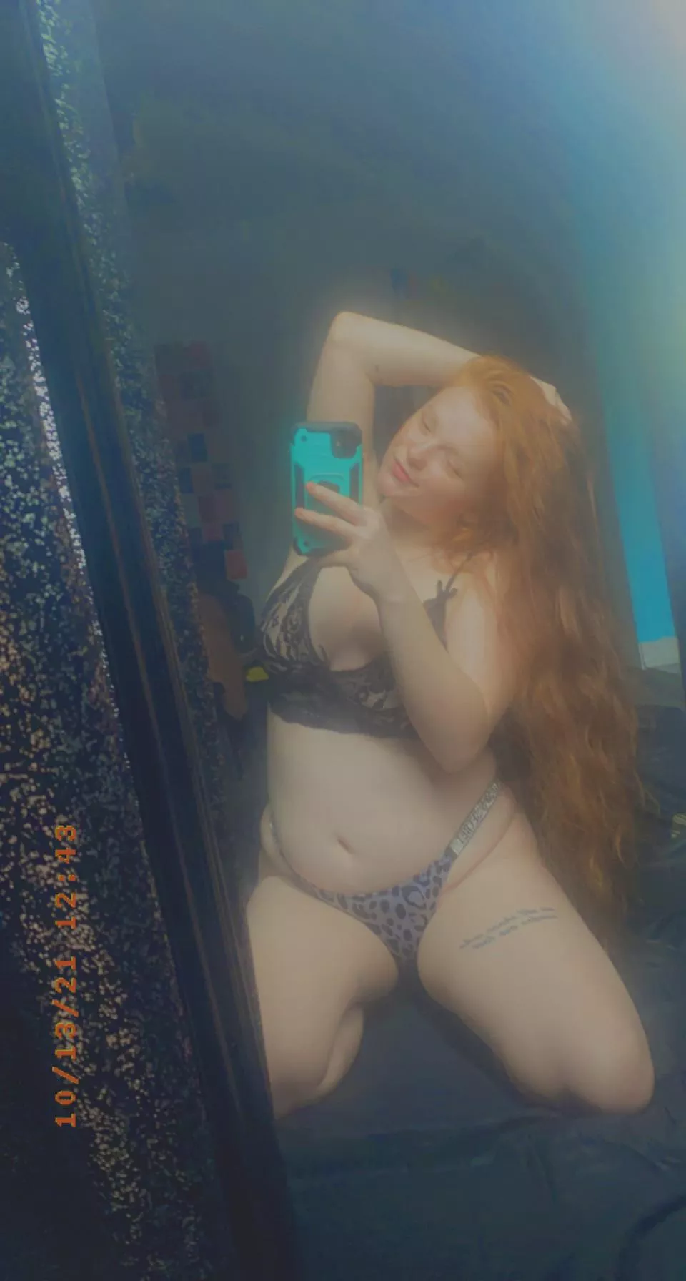 guess how far along 😌💦 posted by Redheaded_babyy