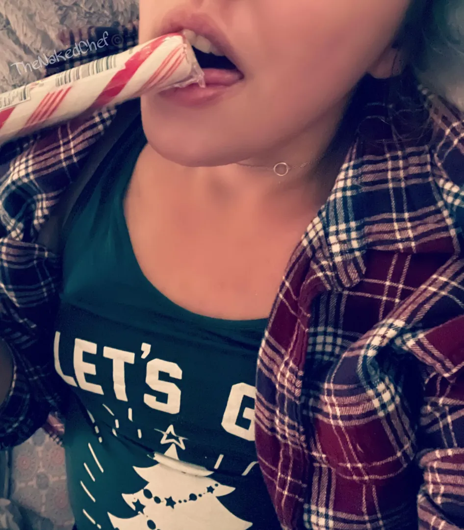 Guess which hole I filled with this candy cane!? posted by The_Naked_Cheff