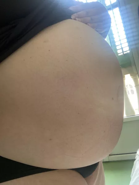 Guys are staring because i wore tight dress with this big belly underneath by BrattyCurvyAsian