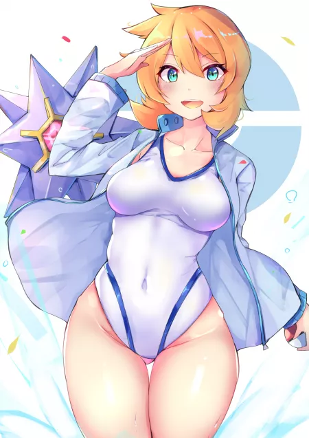 Gym Leader Misty Salutes You (Racket Ti1) [Pokemon] by sequence_string