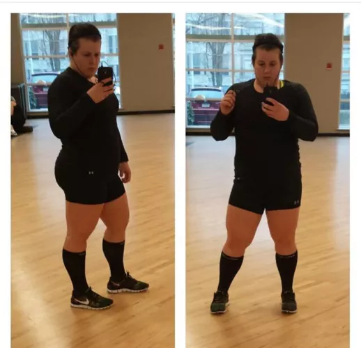 Gym selfie by megamonster88