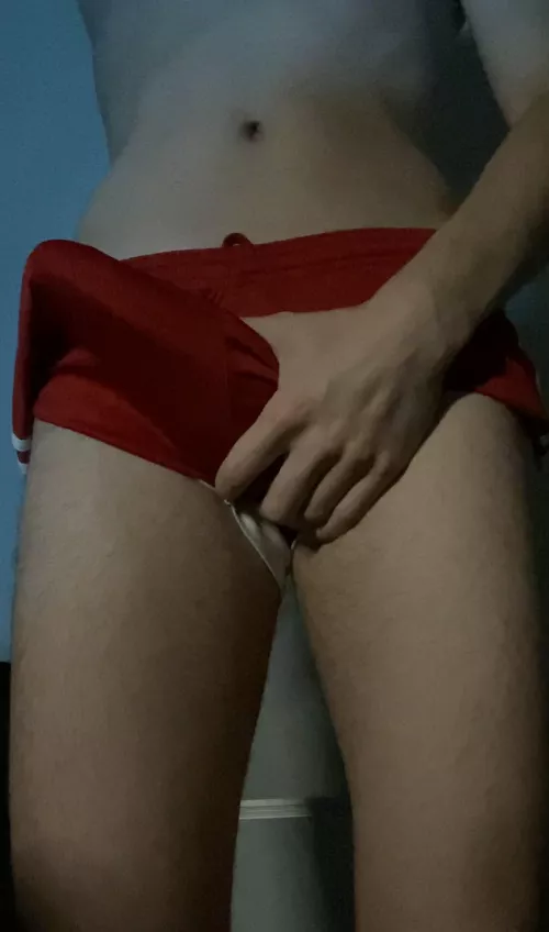 gym shorts bulge by th1sismax