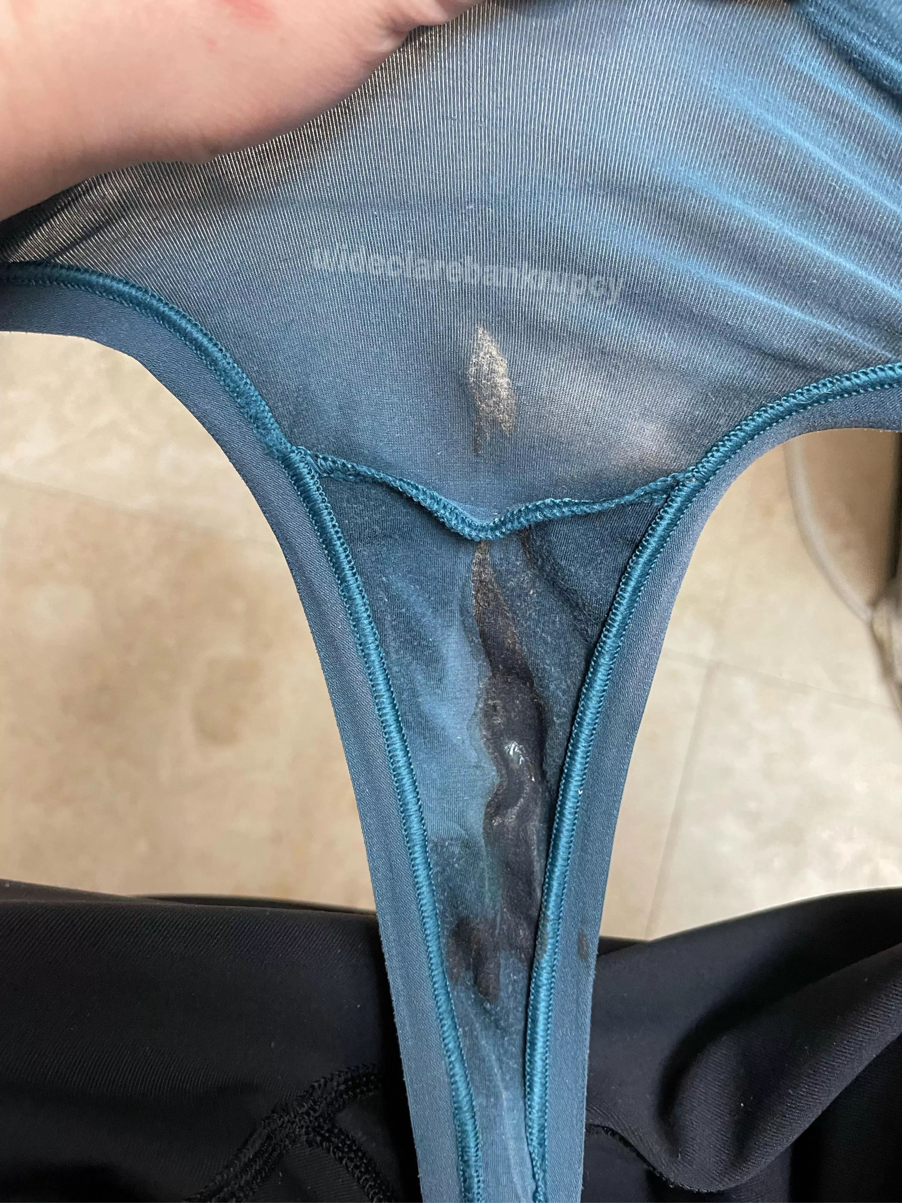 gym sweat and still wet. Stuff my panties in your mouth now😘 posted by -ideclarebankrupcy-