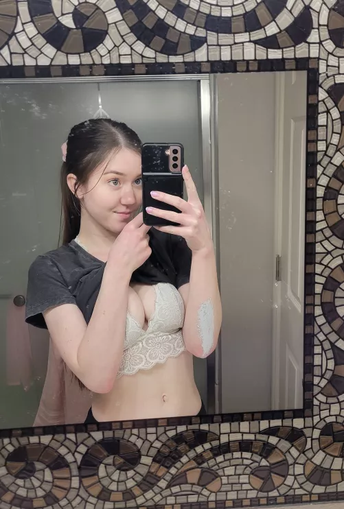 Had a long day (hence the paint on my arm haha) Can you help me relax? 😏 by jade_love_12345