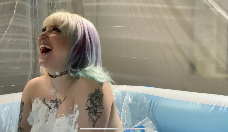 Had my first messy experience with my boyfriend…clearly I was happy to be covered in marshmallow fluff 💕 by TheMarinaMeow