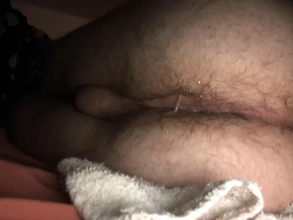 Had to put a towel down after daddy loaded me. Just couldn’t stop leaking. He loaded me up good. by cmd1271