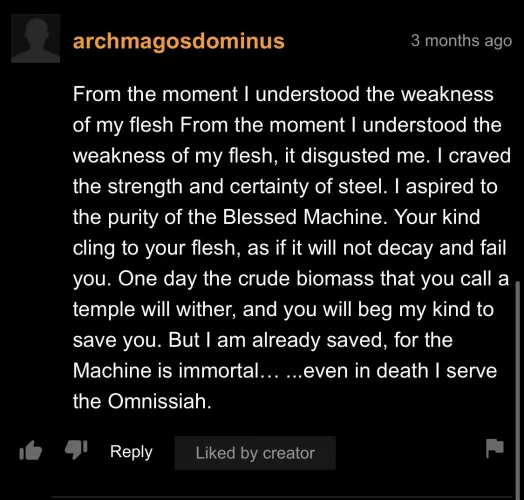 Hail the Omnissiah! by Guest_4710