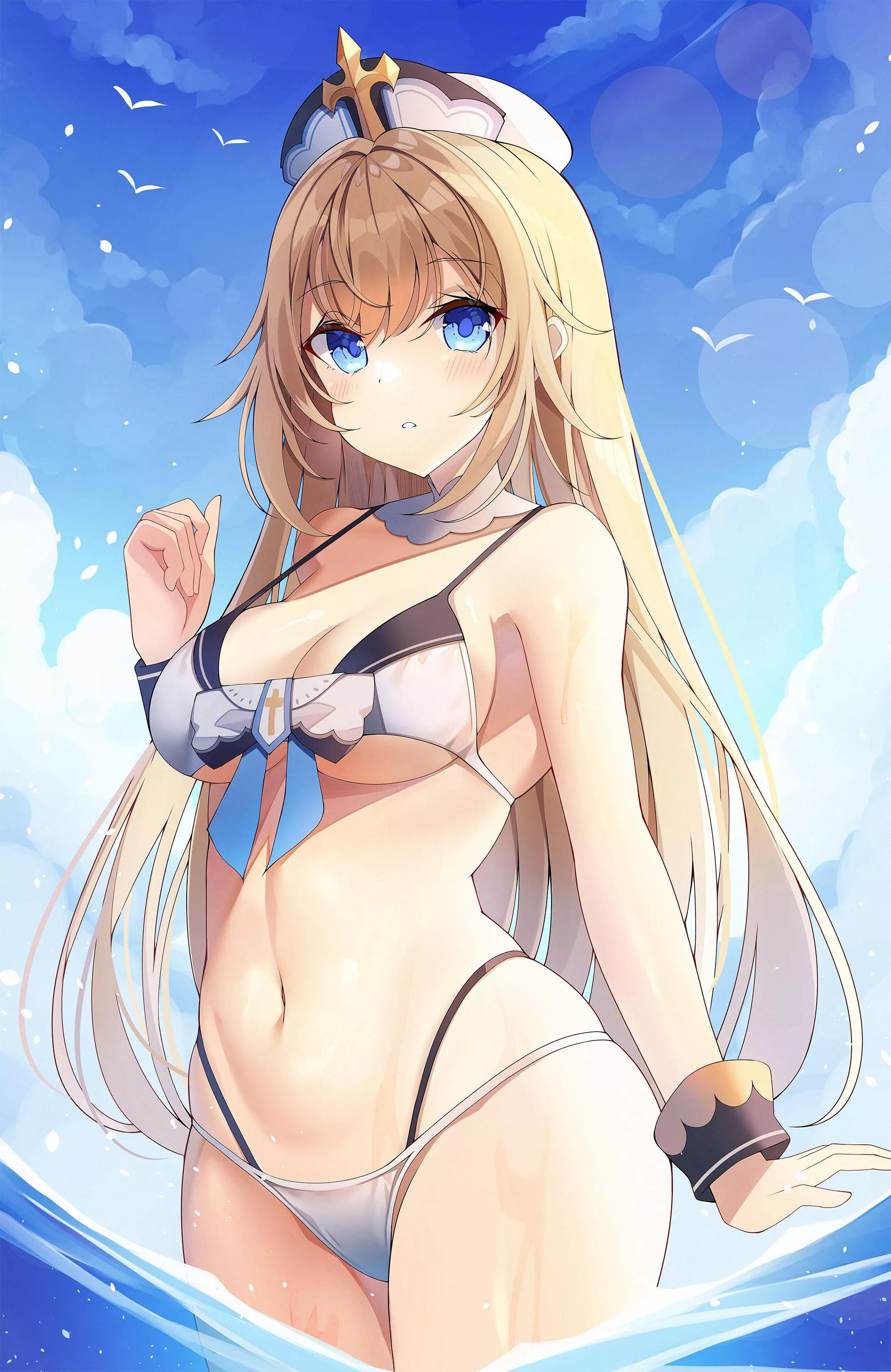 Hair down and wet 💦 posted by Ohyeaharanea