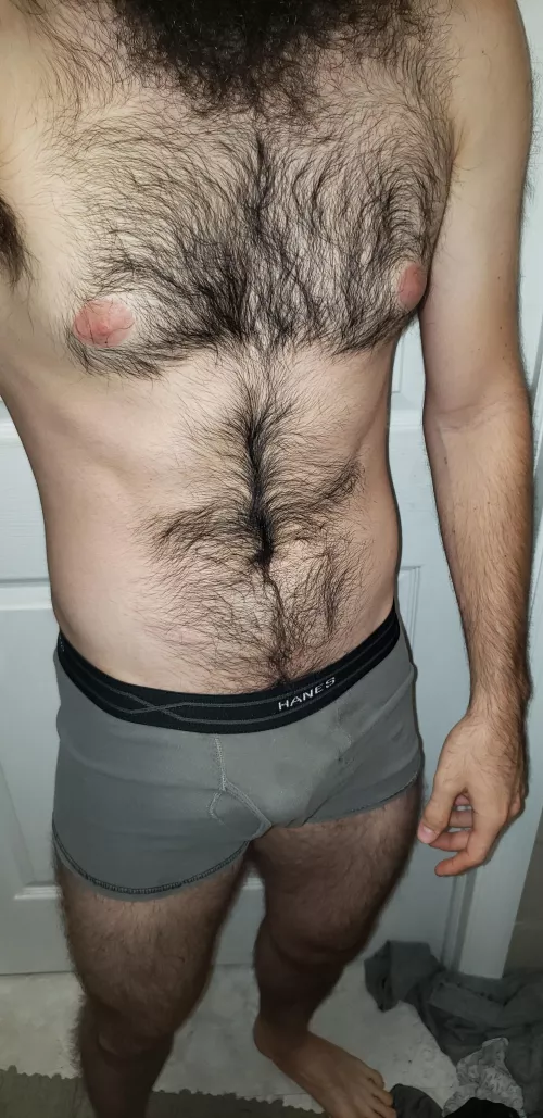 Hairy bulge by TheJizzprophet