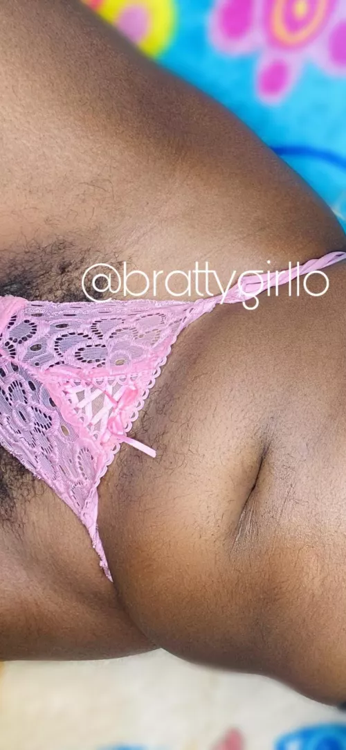 Hairy pussy is the wettest pussy. by blackhottie99