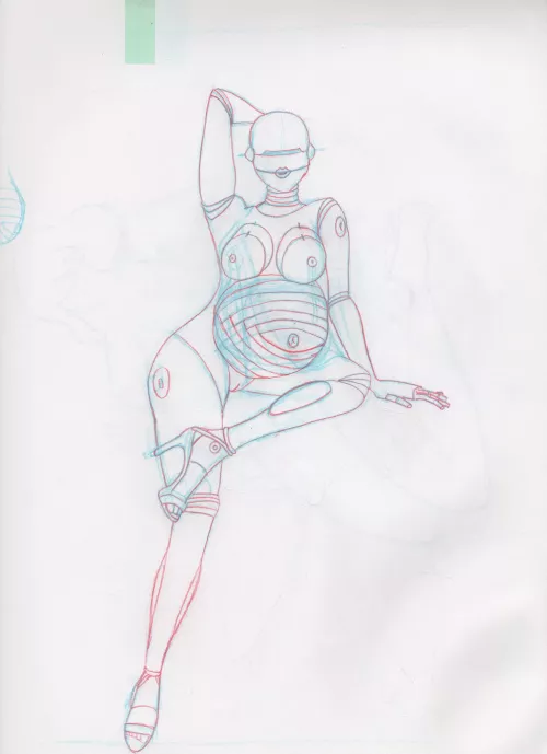 Hajime Sorayama fan art by me (midnight specialist) by theuniverseissucc