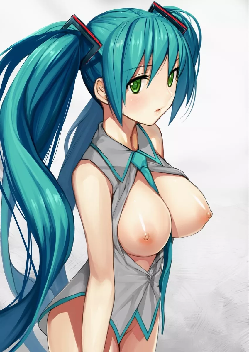 Half-naked Miku posted by Der-Eddy