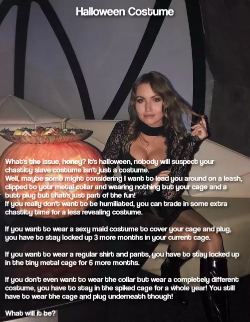 Halloween Costume by chastity_kink