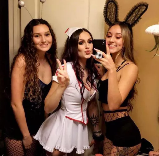 Halloween Party Babes by BubbleButt_MeyersKT