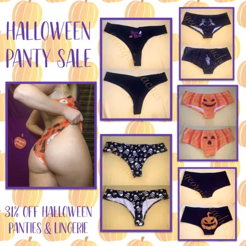 🎃HALLOWEEN SALE🎃 get 31% off any halloween panties or lingerie orders🧡 2 day wear + orgasms each day + 3 pics🔥 [US] shipping/tracking [PTY] [SELLING] kik: georgiaa.peachess by georgiaaapeachesss
