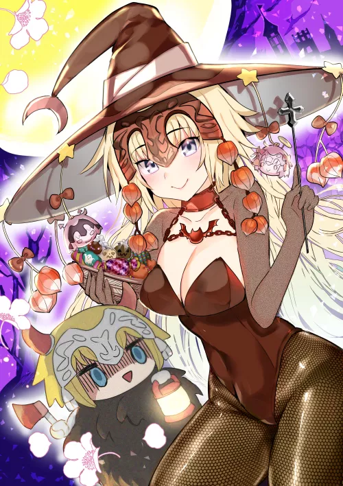 Halloween Witch Jeanne [Fate/GO] by CheetahSperm18
