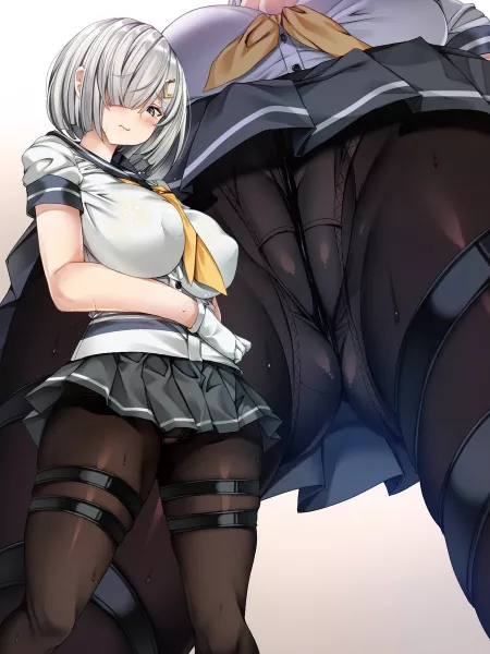 Hamakaze Pantyshot by llamanatee