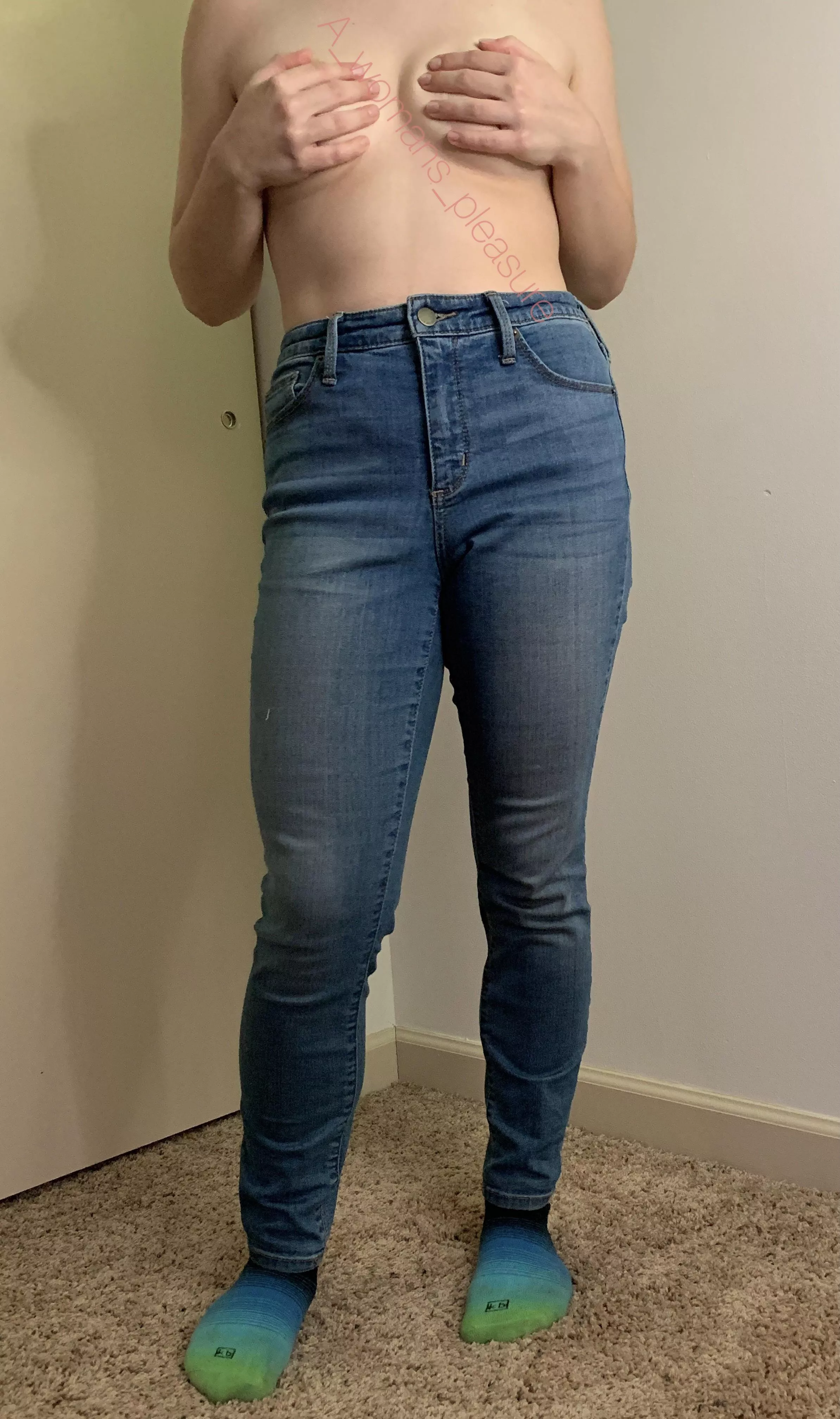 Handbra + jeans = :) posted by A_womans_pleasure