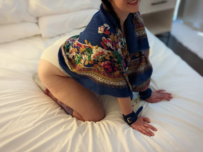 handcuffed & smiling about it 🥰ft. long socks + braids + booty by merrymaryjane69