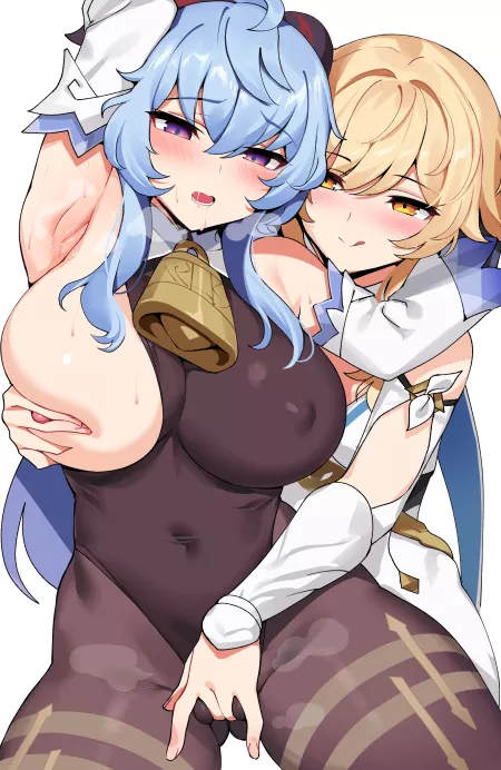 Handful of Tiddy & Handful of Pussy by CreamyHentai