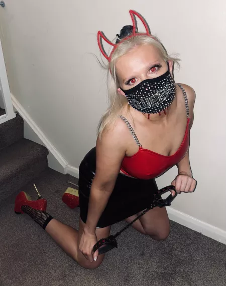 Hands behind your back baby I wanna play a hellish little game with you by sparkly-and-savage