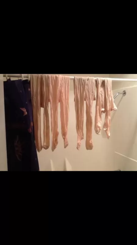 Hanging my hose up to dry by tiffiany1962