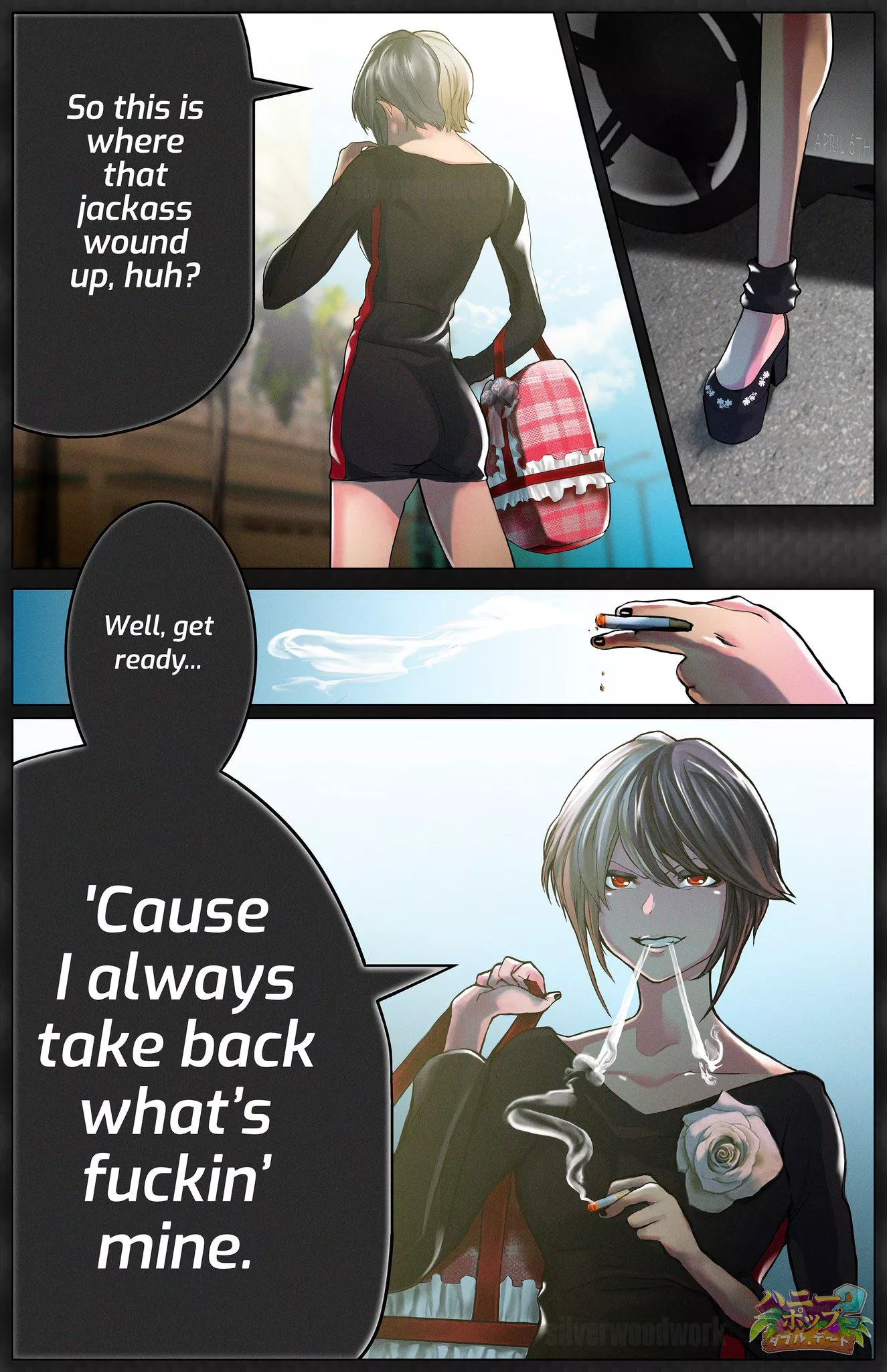 Happy Birthday Audrey! Here’s a comic of her visiting Inna de Poona, by Silverwoodworks ❤️ posted by Tootiredtowrite