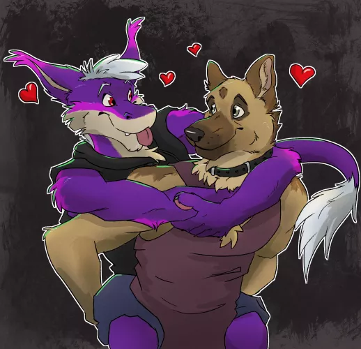 Happy birthday to my boyfriend! (art by me @SilverSabrewulf on Twitter) by SilverSabrewulf