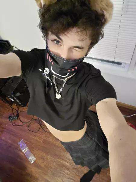 happy femboy Friday! this is my first time wearing casual fem clothes :) by femducky