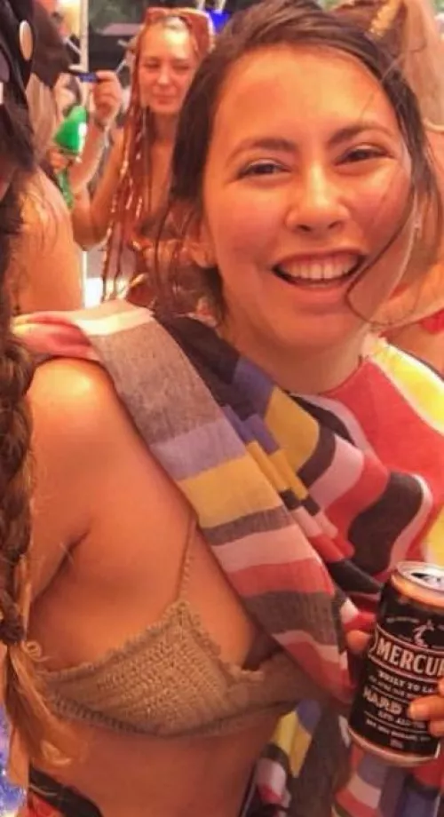 Happy fsetival girl by sitreassuring