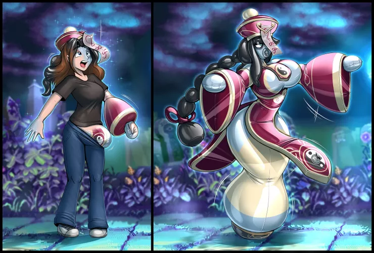 Happy Halloween!! A spooky commission for Genie_Mischa becoming an inflatable hopping Jiangshi doll! (FTF, inflatable) by Redflare500 by Princess_Viola