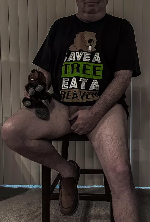 Happy Halloween - My Costume Is Upper Half Nemophilist & Lower Half Nudist: Beaver Included In Case Of A Lack Of Willing Tree-Saving Volunteers 😂🤗🌳🦫 by hit2muchwlifes2x4