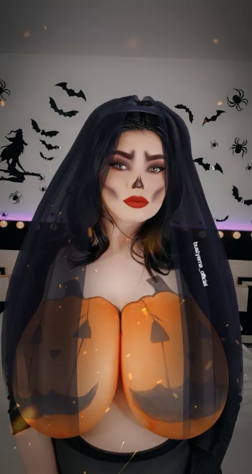 Happy Halloween, see more of me on my OF@bustyema_official 🎃👻😈 by bustyema