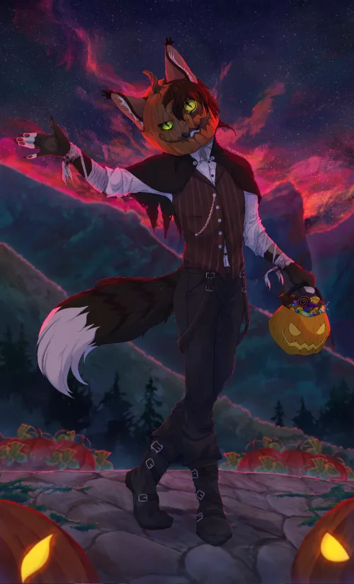 Happy (late) Halloween (art by me) by OKA-OKA
