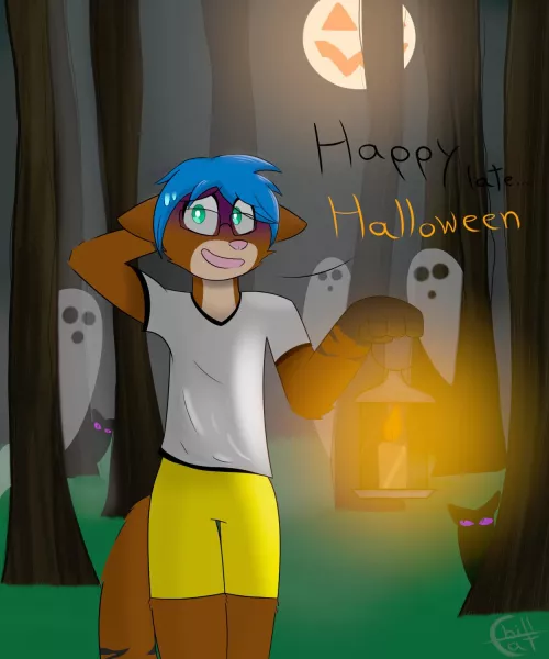 Happy late Halloween! 👻🎃Maybe to late (Art by me ^o^) by Fabo_05
