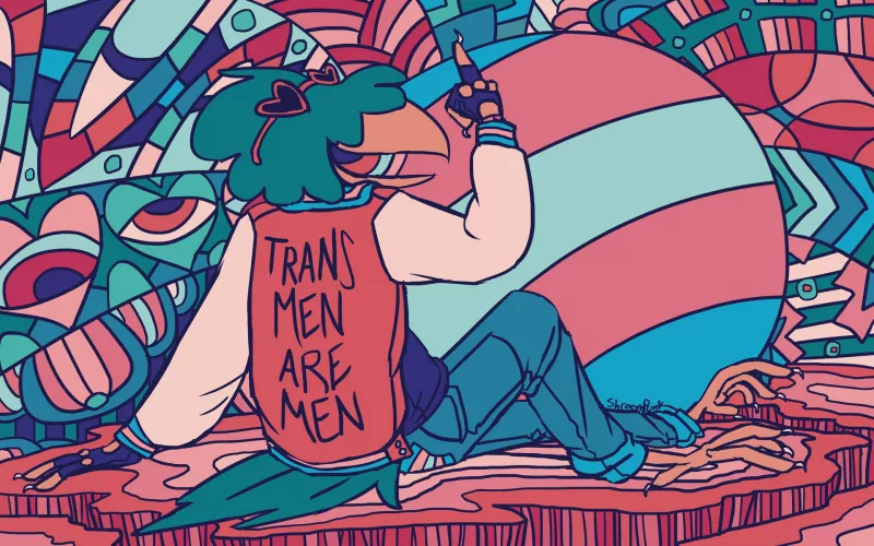 happy mens day yall (my art/character) by Shroompunk