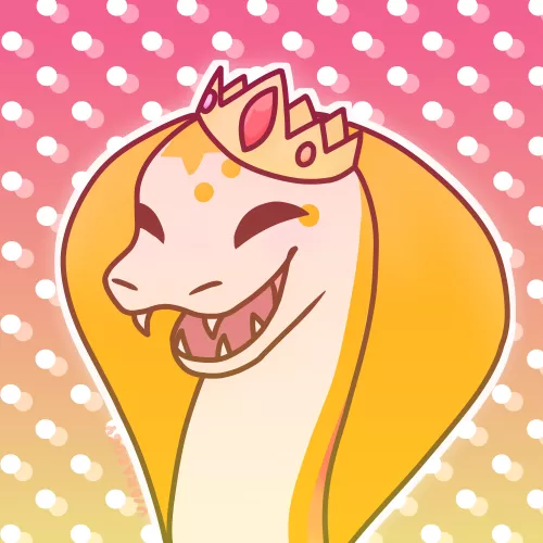 happy snake! - art by me by dragogy