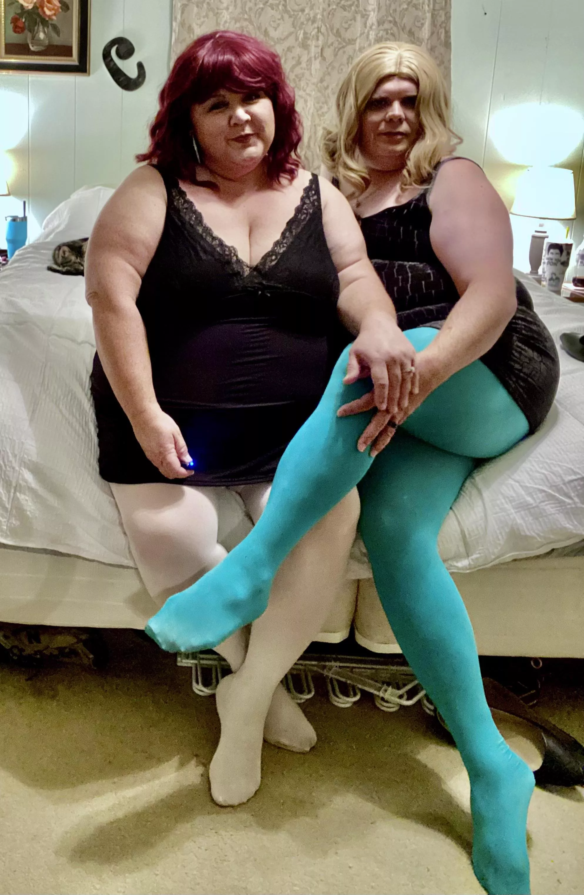 Happy Sunday!!! 💜❤️🔥 posted by nylonsblue