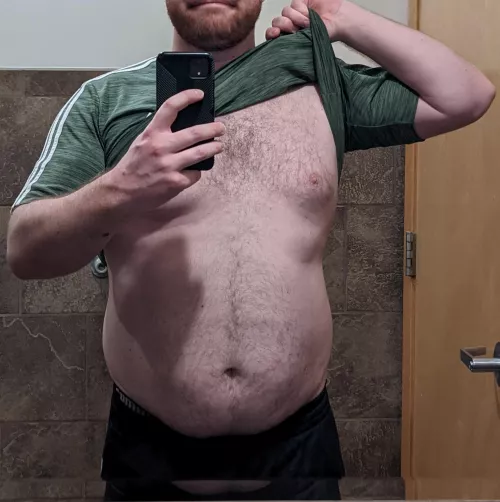 Happy Tummy Tuesday fellas! Who wants to come rub my belly? by ThunderJockXL