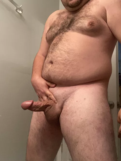 Hard as a rock on a Friday….Bonus manscape job by Wooden_Tower8