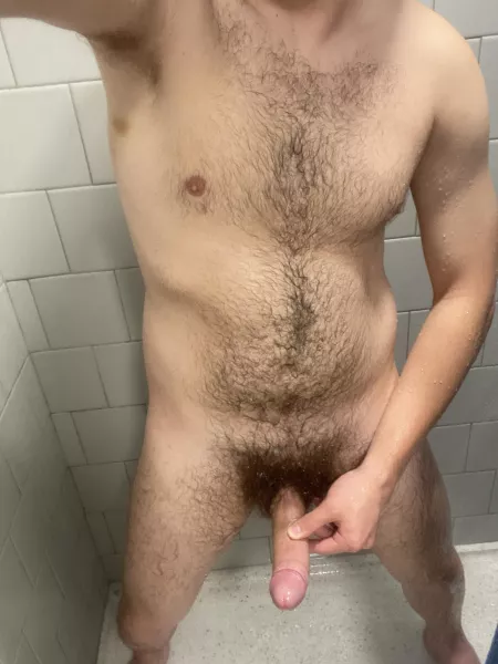 Hard at work in the shower! by lahbj7