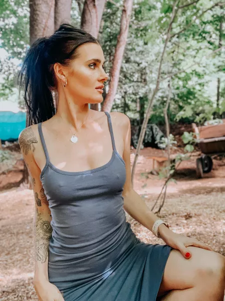 Hard nips, no panties under my dress. 👀 by rileyroscato