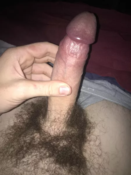 Hard uncut hairy dick by Yeldarbkh