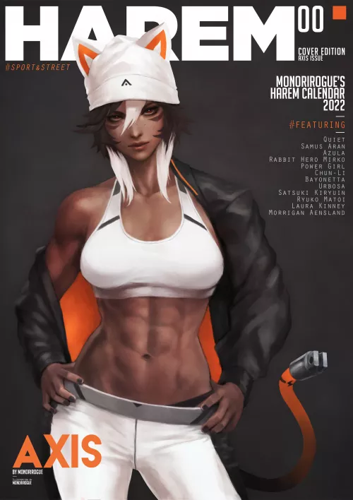 HAREM Calendar 2022 - Axis (MonoriRogue) [Original] by Kuro-Oji