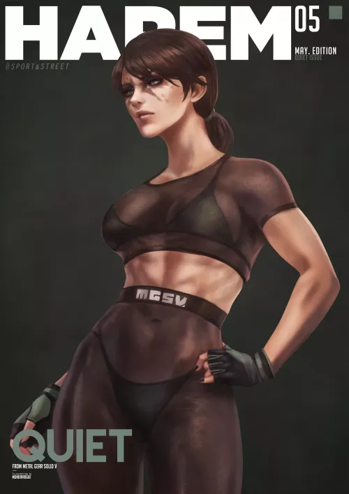 HAREM Calendar 2022 - Quiet (MonoriRogue) [Metal Gear Solid] by Kuro-Oji